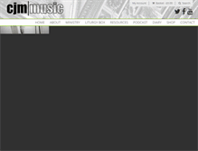Tablet Screenshot of cjmmusic.com